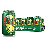 Vista 21 de POPPI Soda prebiótica espumosa, bebidas con vinagre de sidra de manzana, agua con gas y jugo de frutas, Cherry Cola, 12 oz (paquete de 12)