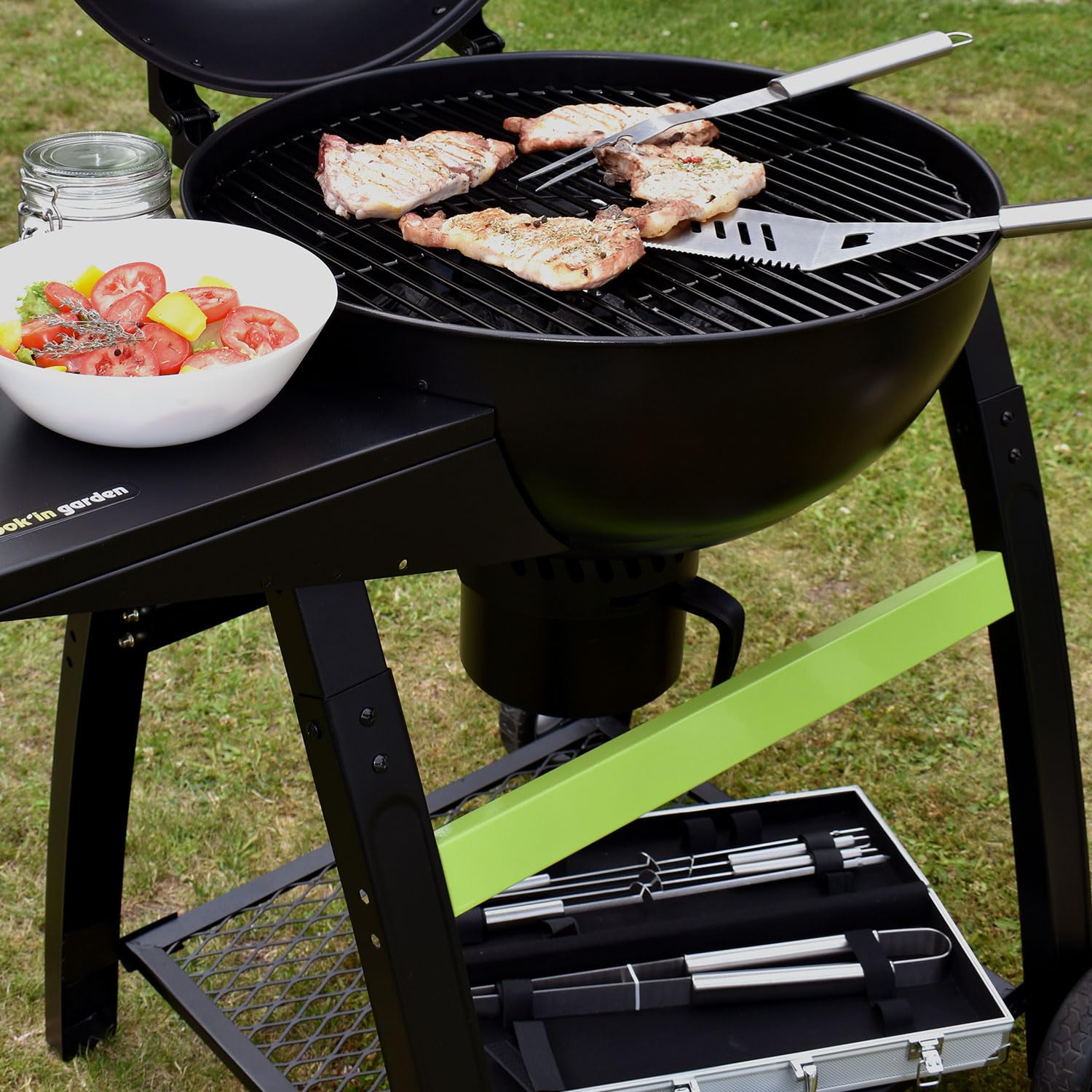Cook'in Garden - Maletín del Chef y Accesorios para la Barbacoa