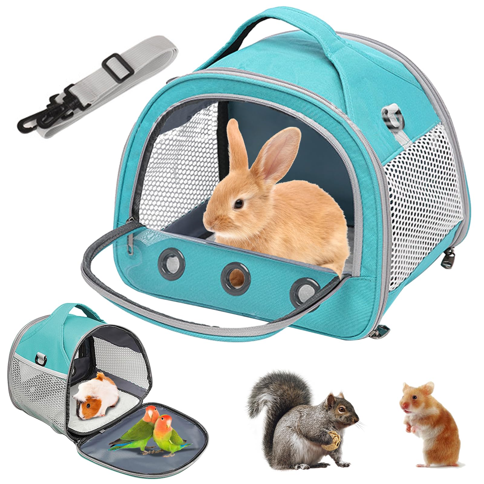 Sac De Transport Pour Petits Animaux, 30*27*21 Cm Sac De Voyage Pour Animal Domestique, Cage De Transport Portable Pour Petit Oiseau, Sac De Transport Pour Oiseaux Pour Oiseaux, Rats, Cochons D'inde