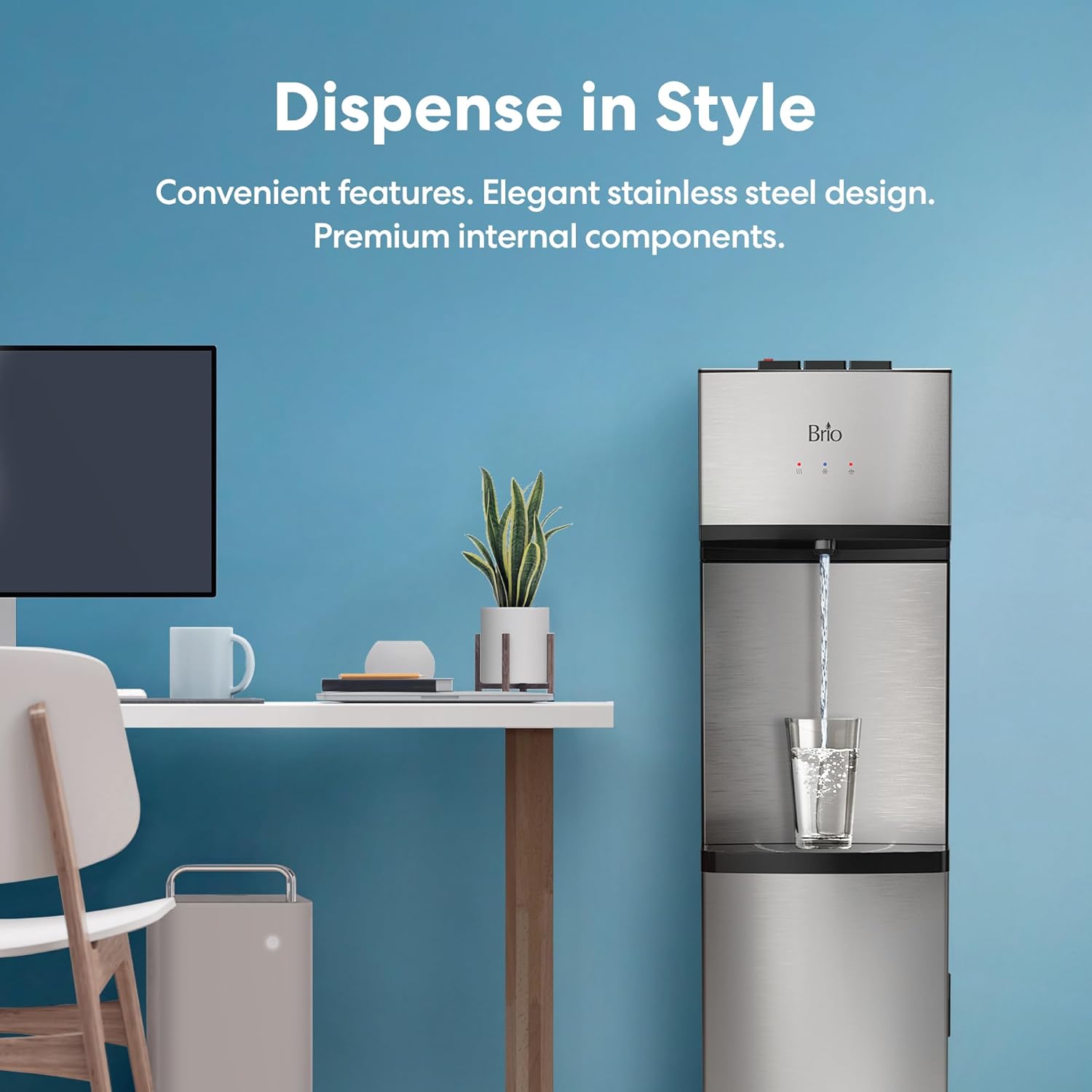 Water Cooler Dispenser, Stainless Steel