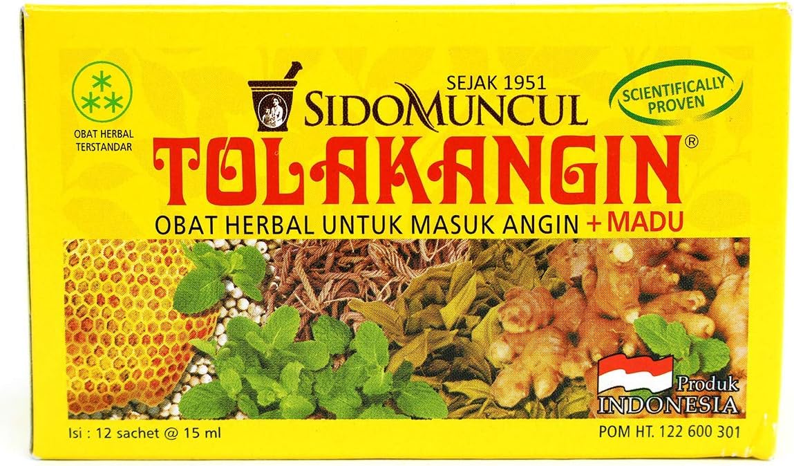 Herbal Syrup with Honey - Tolak Angin (12 x 15 ml)
