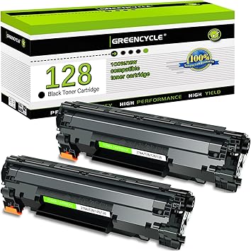 greencycle Compatible Toner Cartridge Replacement for Canon 128 CRG128 Work with ImageCLASS D530 D550 MF4770N MF4890DW MF4880DW LBP6230DW MF4450 MF4570DN Faxphone L100 L190 Printer Black, 2-Pack