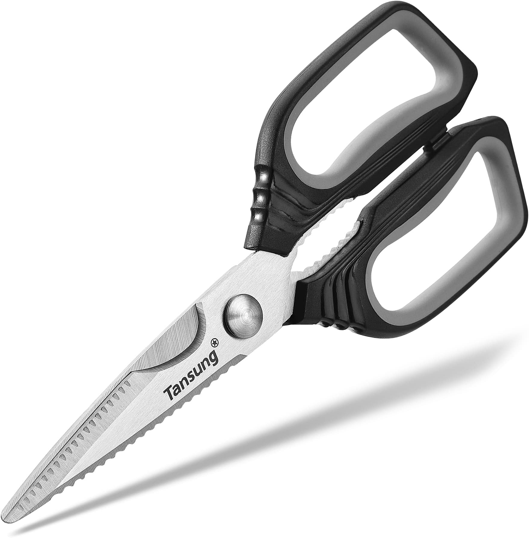 Kitchen Shears, TANSUNG Kitchen Scissors Heavy Duty Dishwasher Safe Food Scissors, Multipurpose Scissors Stainless Steel Kitchen Scissors for Chicken, Poultry, Vegetables, Meat, Fish, Herbs, BBQ