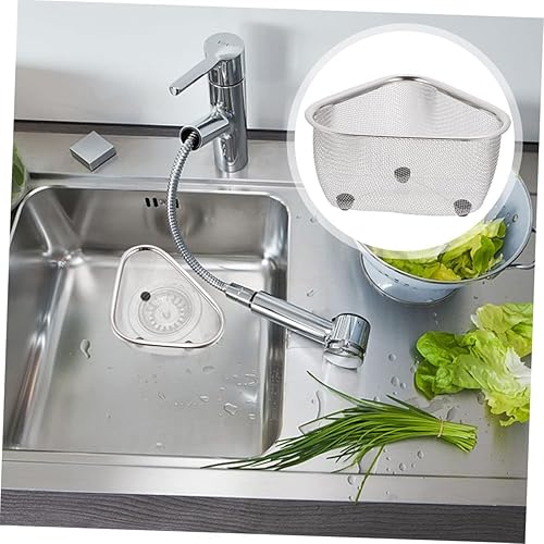 Miniatura 6 de YARNOW 1 cesta de drenaje cesta de lavado cesta de drenaje fregadero de cocina organizador de verduras colador sobre fregadero de acero inoxidable