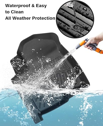 Vista 339 de Powerty Alfombras resistentes para BMW X3 2018 a 2024 y BMW X4 2019 a 2024, a medida para accesorios de X3 y X4, de elastómero termoplástico 3D