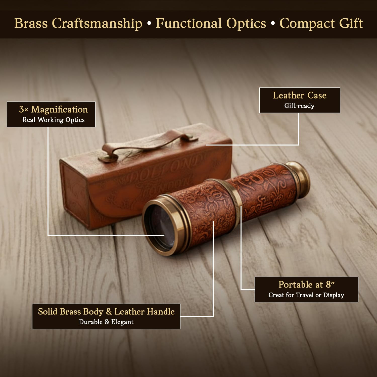 Amazon.com: NauticalMart Brass Nautical Telescope 16 Inch