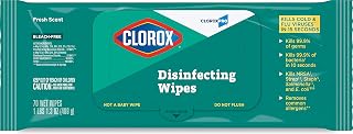 CloroxPro Disinfecting Wipes, Clorox Flex Pack, Healthcare Cleaning and Industrial Cleaning, Clorox Disinfectant, Fresh Scent 70 Count - 60034