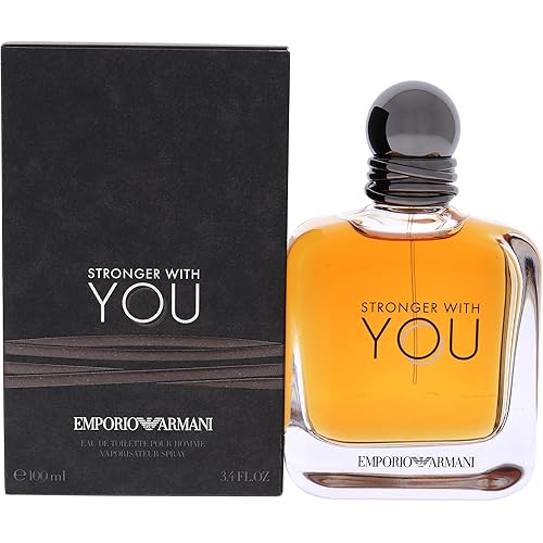 Armani Beauty - Stronger With You - Eau de Toilette - Cologne for Men - Warm Spicy Fragrance - Chestnut, Lavender, Tender Sage, Vanilla Notes