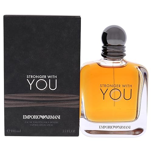Armani Beauty - Stronger With You - Eau de Toilette - Cologne for Men - Warm Spicy Fragrance - Chestnut, Lavender, Tender Sage, Vanilla Notes
