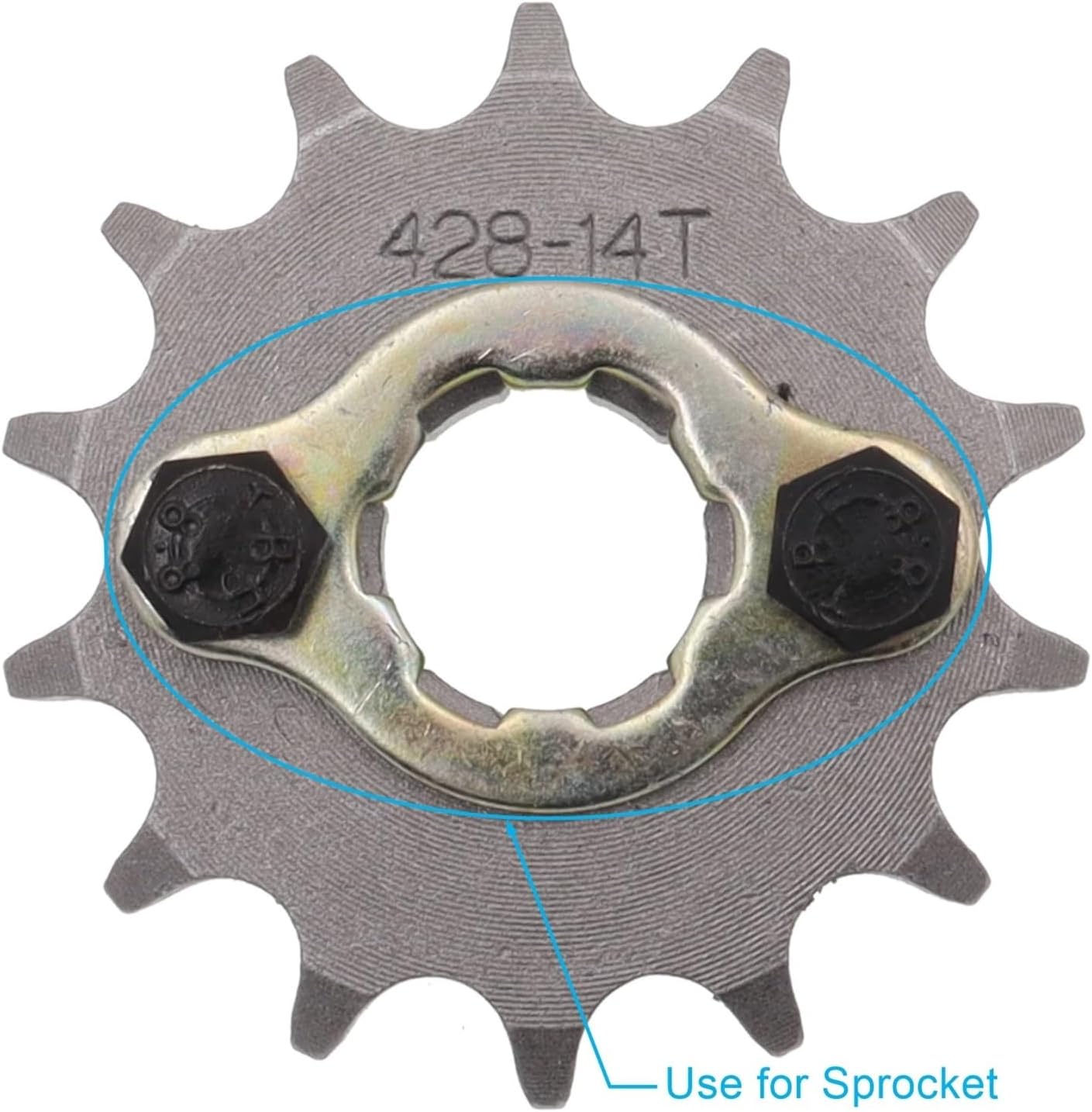 5Sets 17mm 20mm Front Engine Fit For 420# 428# Chain Sprocket Retainer Plate Locker Gasket Screw(17mm)