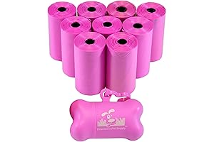 Downtown Pet Supply Pink Dog Poop Bags with Dispenser