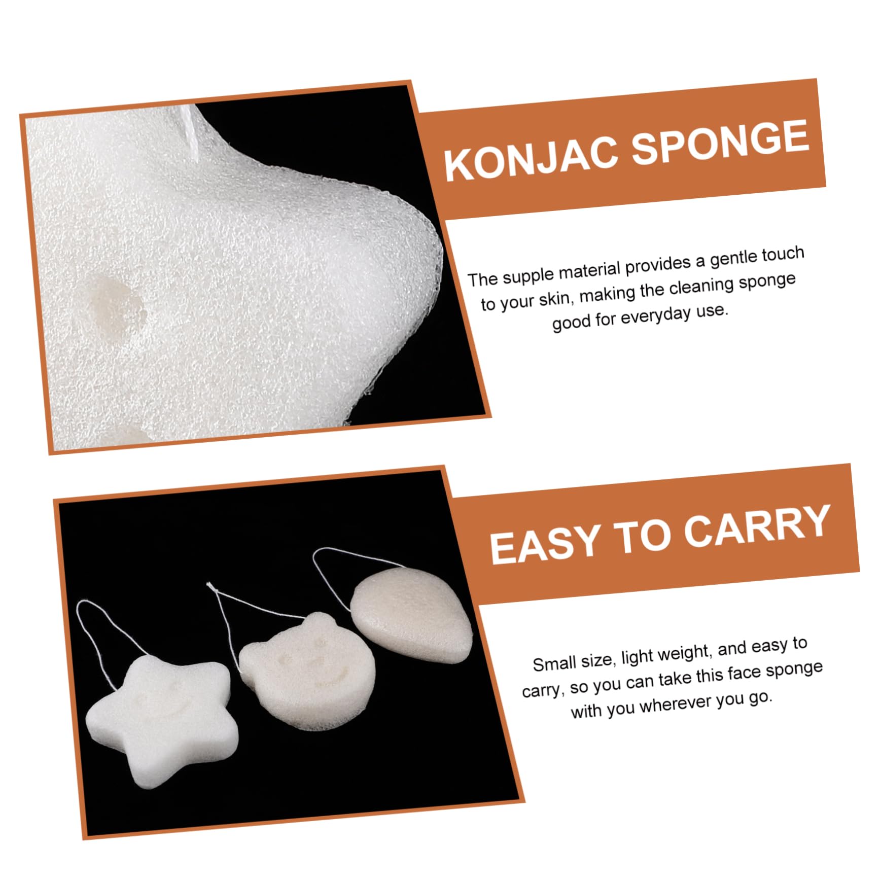 5 Sätze Schrubben Balsam Gesichtswaschschwamm Blase Abs Bathsponge Badezimmermatte Schwämme Für Die Gesichtsbehandlung Körperschwamm Zum Reinigen Glucomannan-faser Weiß 3 Stück * 5 Healeved