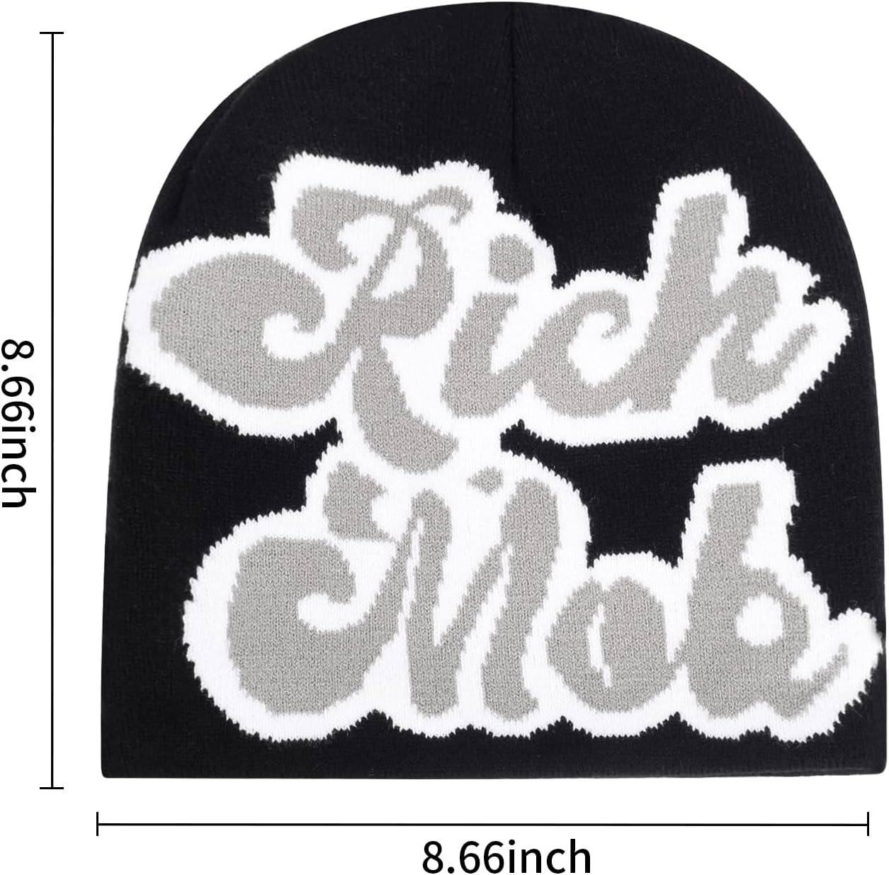 4Pcs Y2k Beanie Winter Knitted Graphic Beanie Warm Y2k Hat for Women Men - Image 7