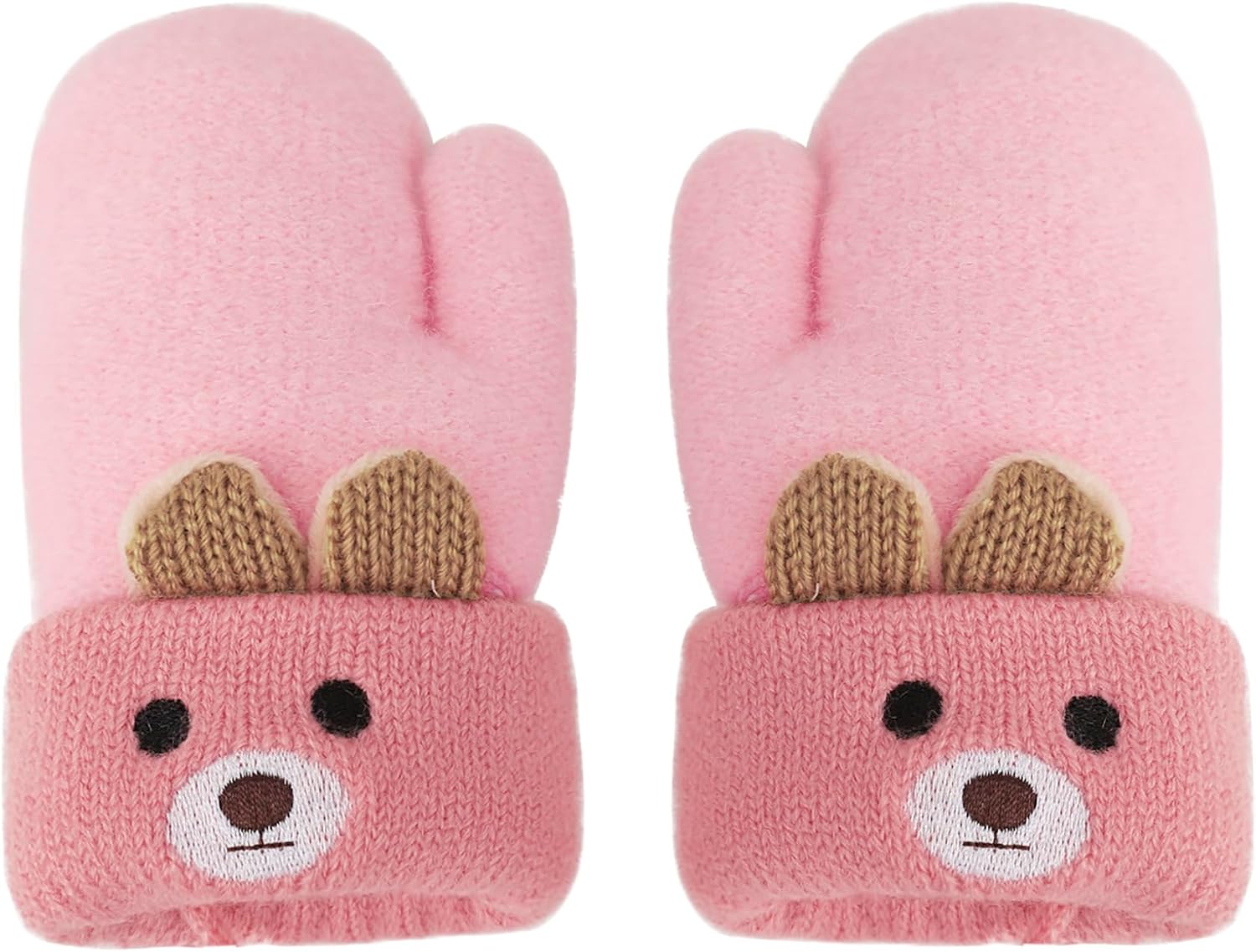 Clobeau Baby Boys Girls Mittens Warm Mitts Infant Full Finger Gloves Magic Snow Mittens Christmas New Year Mittens