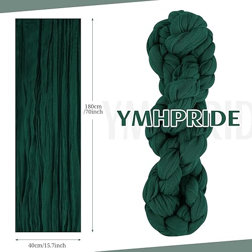 Miniatura 10 de YMHPRIDE 50 bandas para sillas de gasa de boda, diseño de lazos, para bodas, fiestas, banquetes, restaurantes, hoteles, fundas plegables para sillas