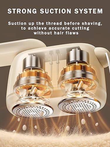 Miniatura 5 de LIEWET Afeitadora de tela removedor de pelusas recargable desfusionador de suéter afeitadora de ropa de doble cabeza rodillo de eliminación adhesivo