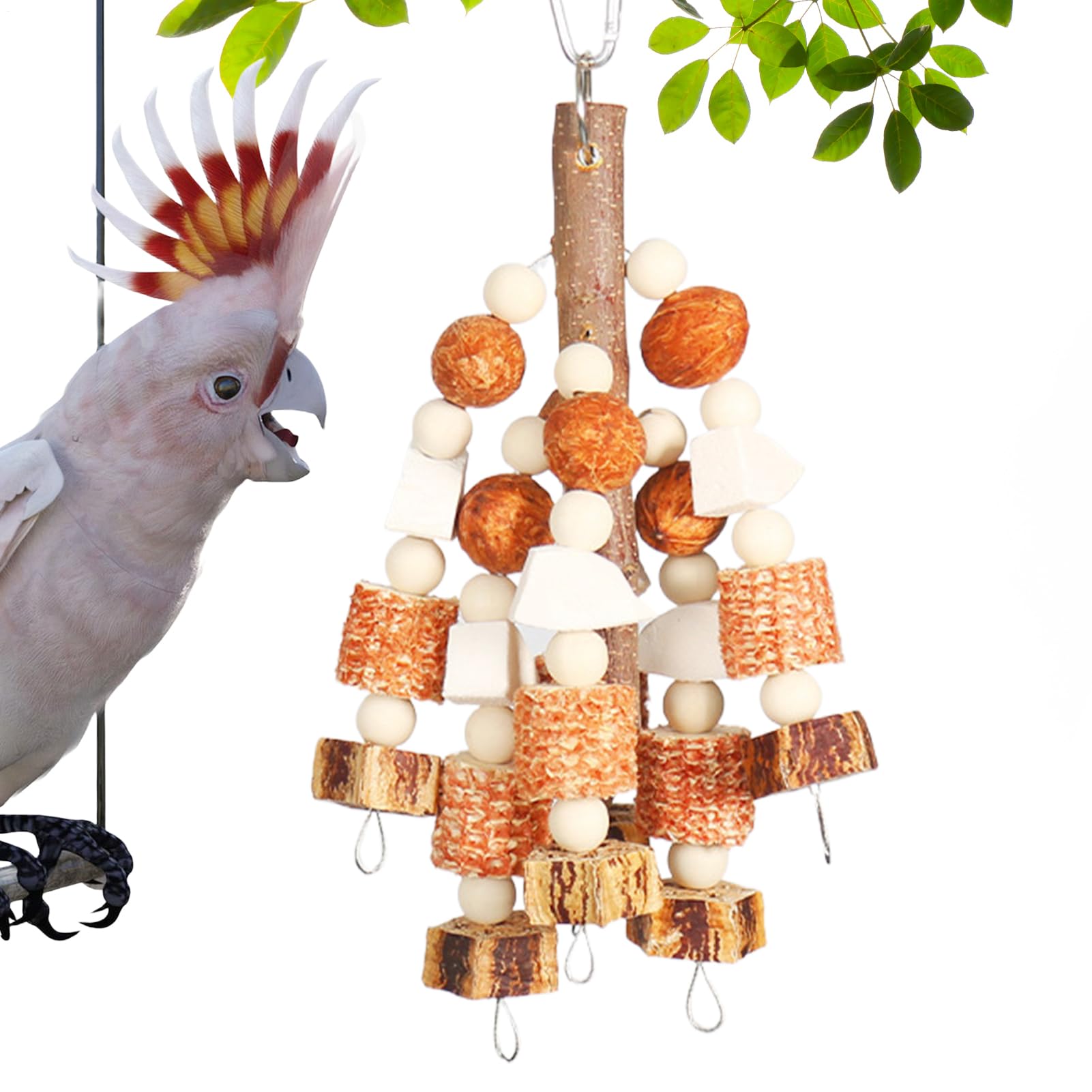 Bâton d'escalade en bois pour perruches et oiseaux de cage