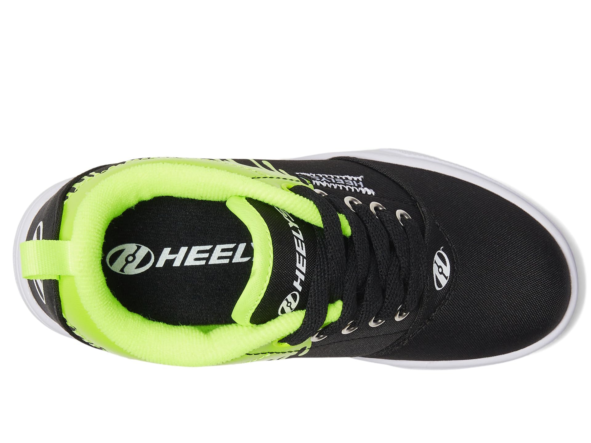 HEELYS Pro 20 Prints (Little Kid/Big Kid/Adult) Black/White/Yellow 7 Men's, 8 Women's M
