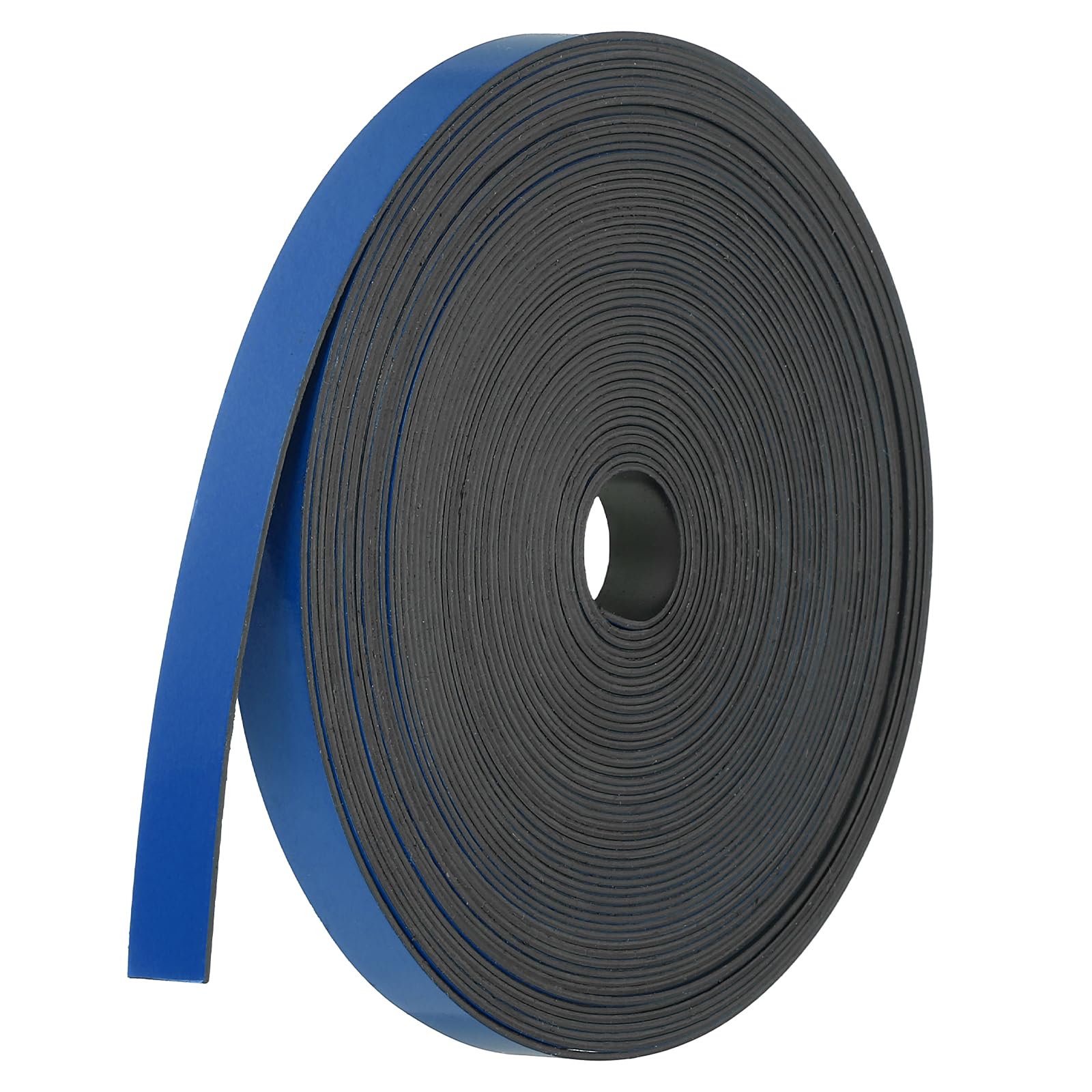 PATIKIL Magnetic Strip Roll, 32.8ft x 0.4" Fridge Magnets Tape Flexible Writable Dry Erase Refrigerator Magnet Sticker Label with Adhesive Back Sheet for DIY Craft Whiteboard, Blue
