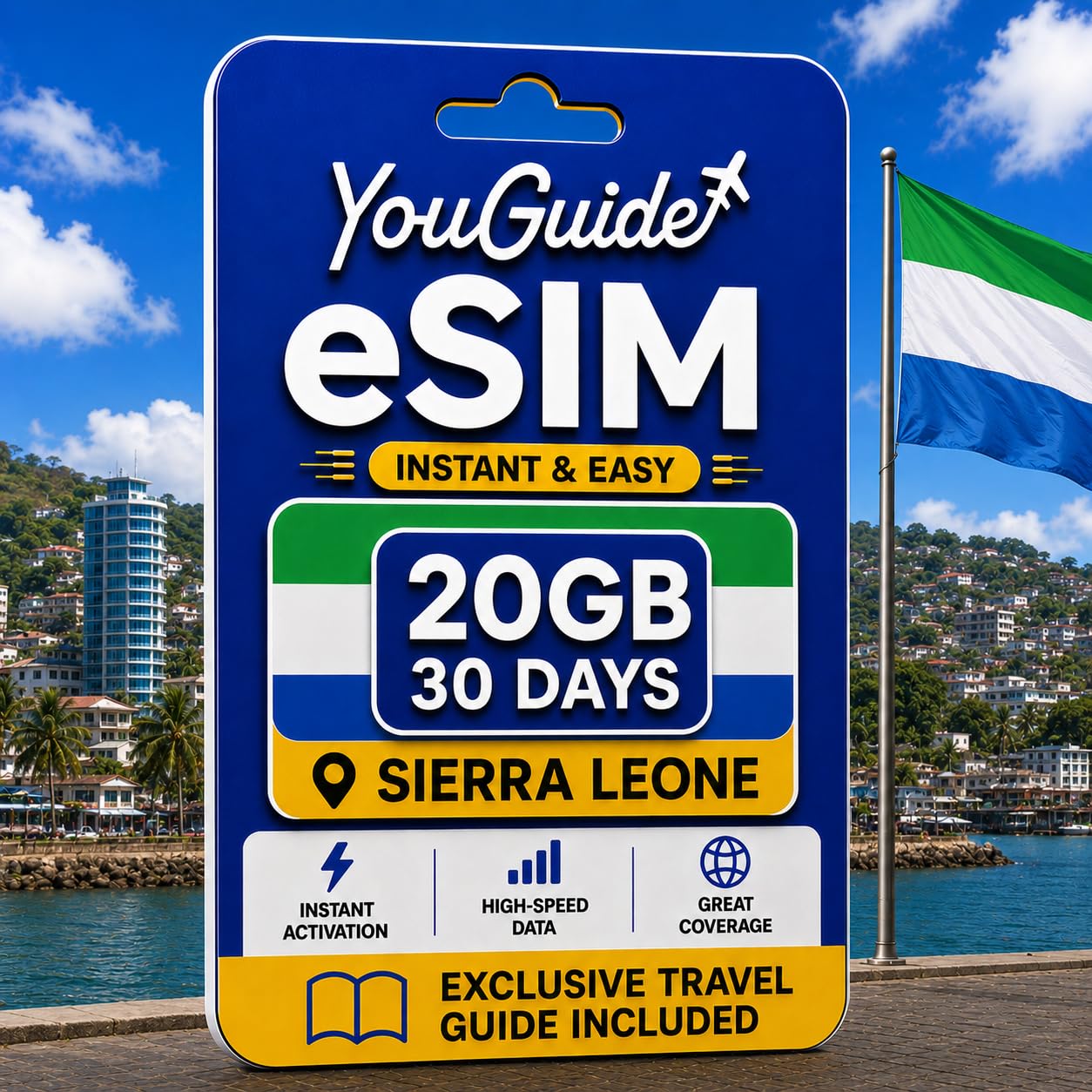 Sierra Leona eSIM 20GB 30Days
