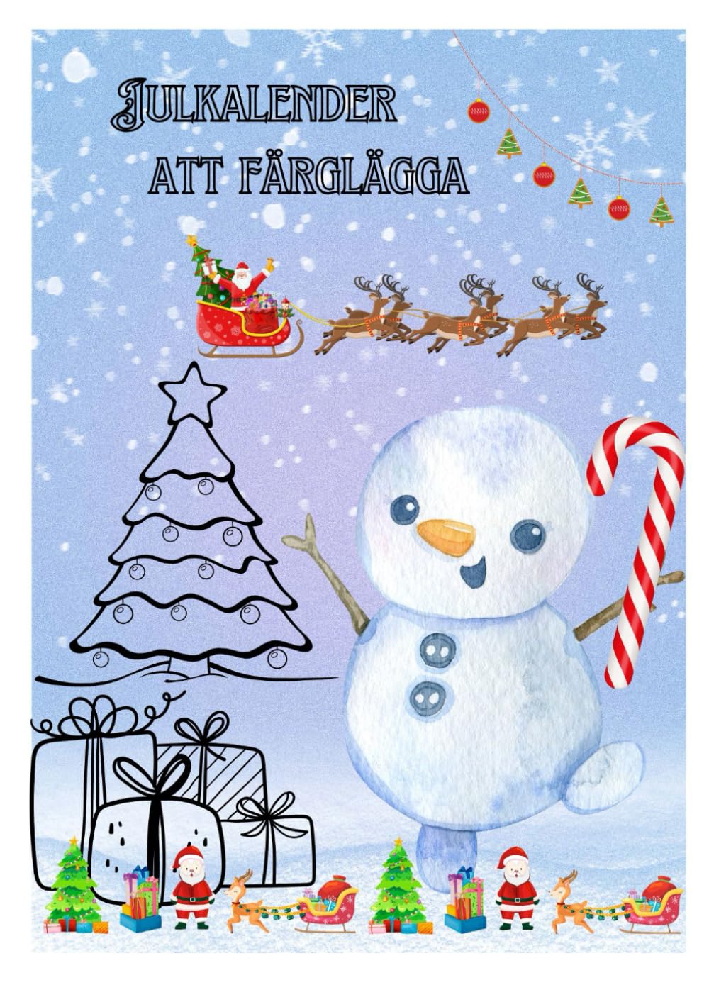 Julkalender för barn att färglägga: En färgglad nedräkning till julens glädje