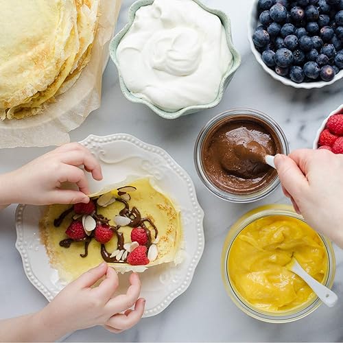 Miniatura 6 de Máquina eléctrica de crepé – Sartén para crepes de 10 pulgadas, plancha de crepé, máquina antiadherente para panqueques – Fácil de limpiar e incluye