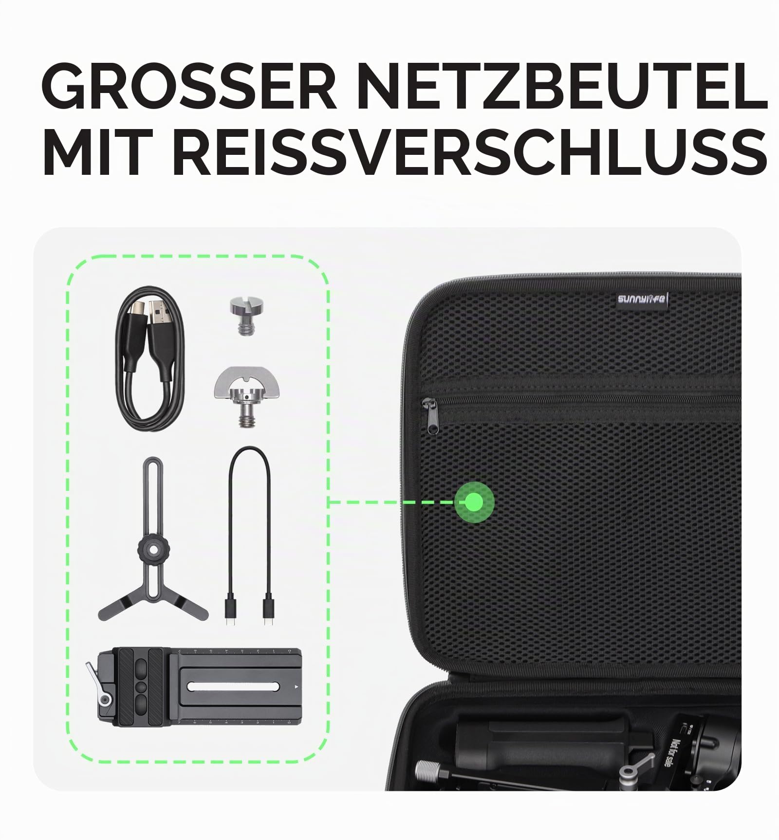 Multifunktionale Tragetasche für DJI RS4 mit Schultergurt, tragbare Tasche, Handtasche, Gimbal-Stabilisator, stoßfest, Hartschalen-Aufbewahrungskoffer, grau
