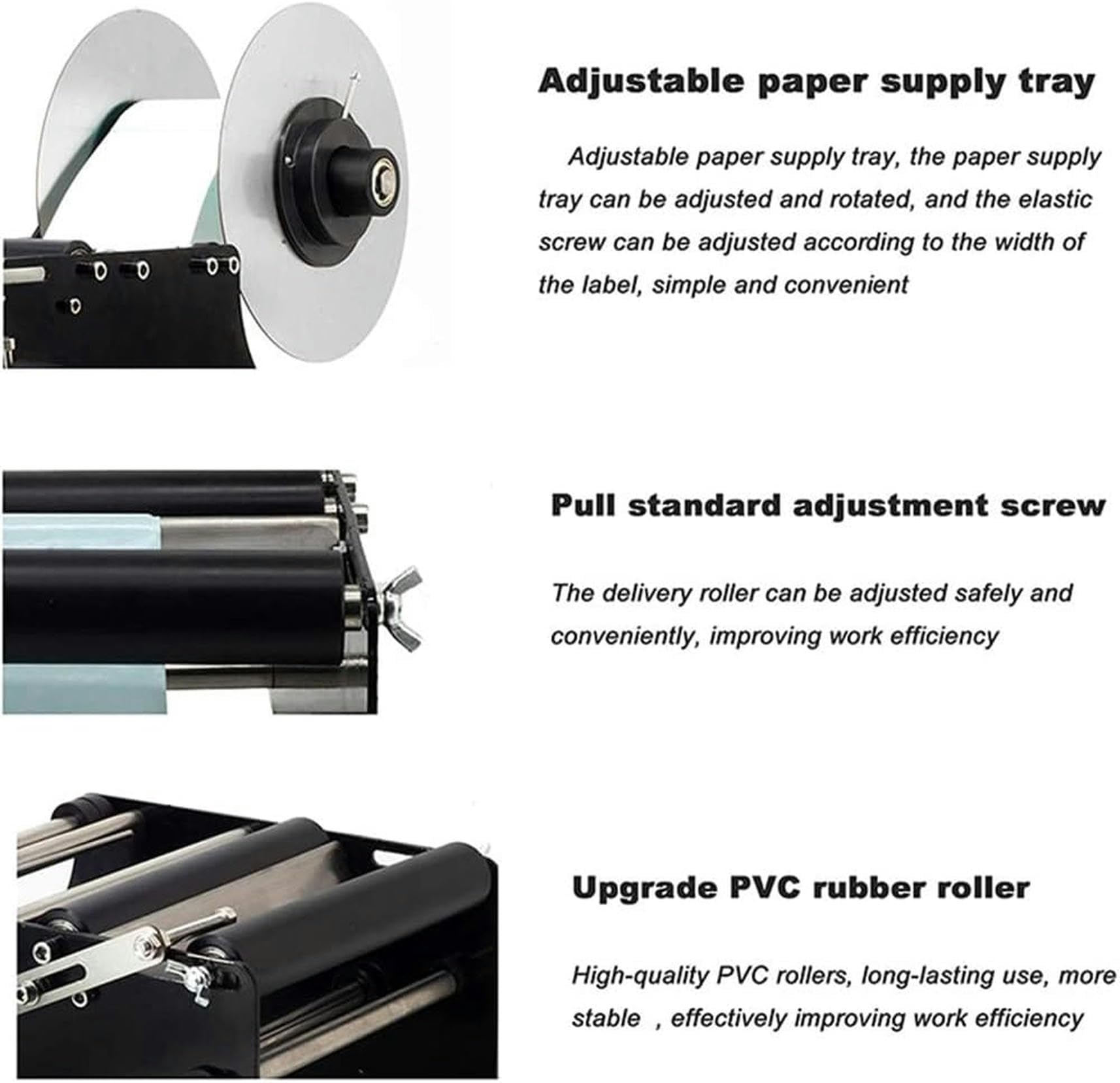 Étiqueteuse de bouteilles, applicateur semi-automatique réglable pour étiquettes de 10 à 110 mm de large, 30 étiquettes par minute, idéale pour un usage professionnel et domestique