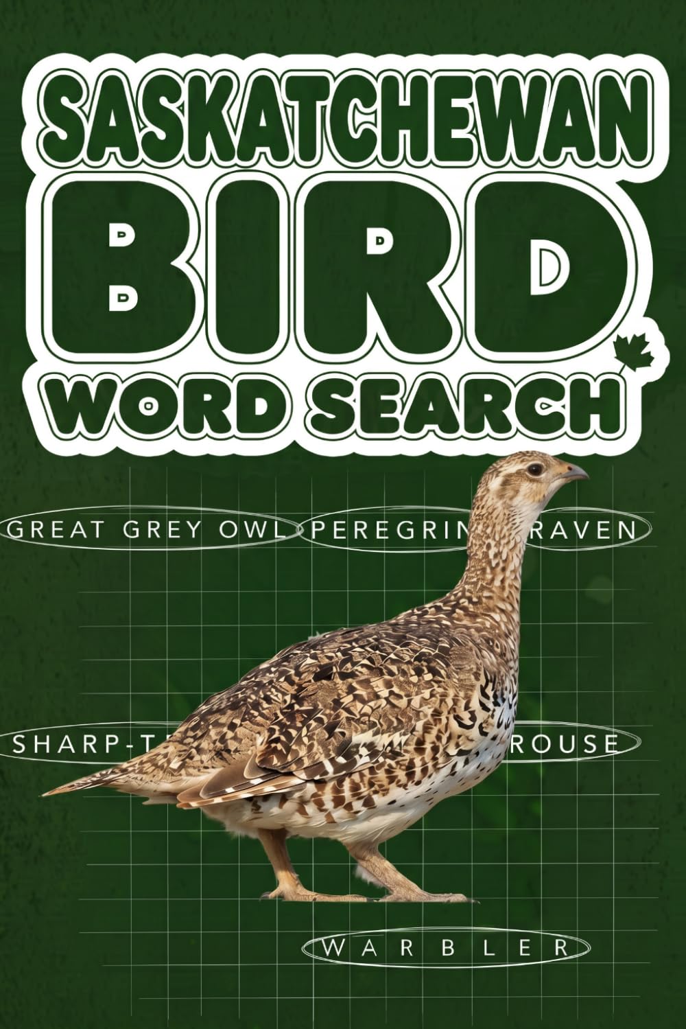 Saskatchewan Bird Word Search, A Canada Bird Identification Word Game for Birdwatchers and Ornithologists