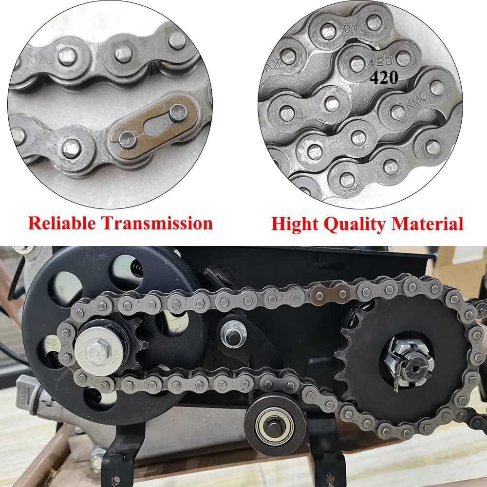 GREHUA 420 Chain 90 Link Kit With Chain Breaker & Master Links – Fits Coleman CT200U, BT200X, Mini Bikes 212cc - View #4