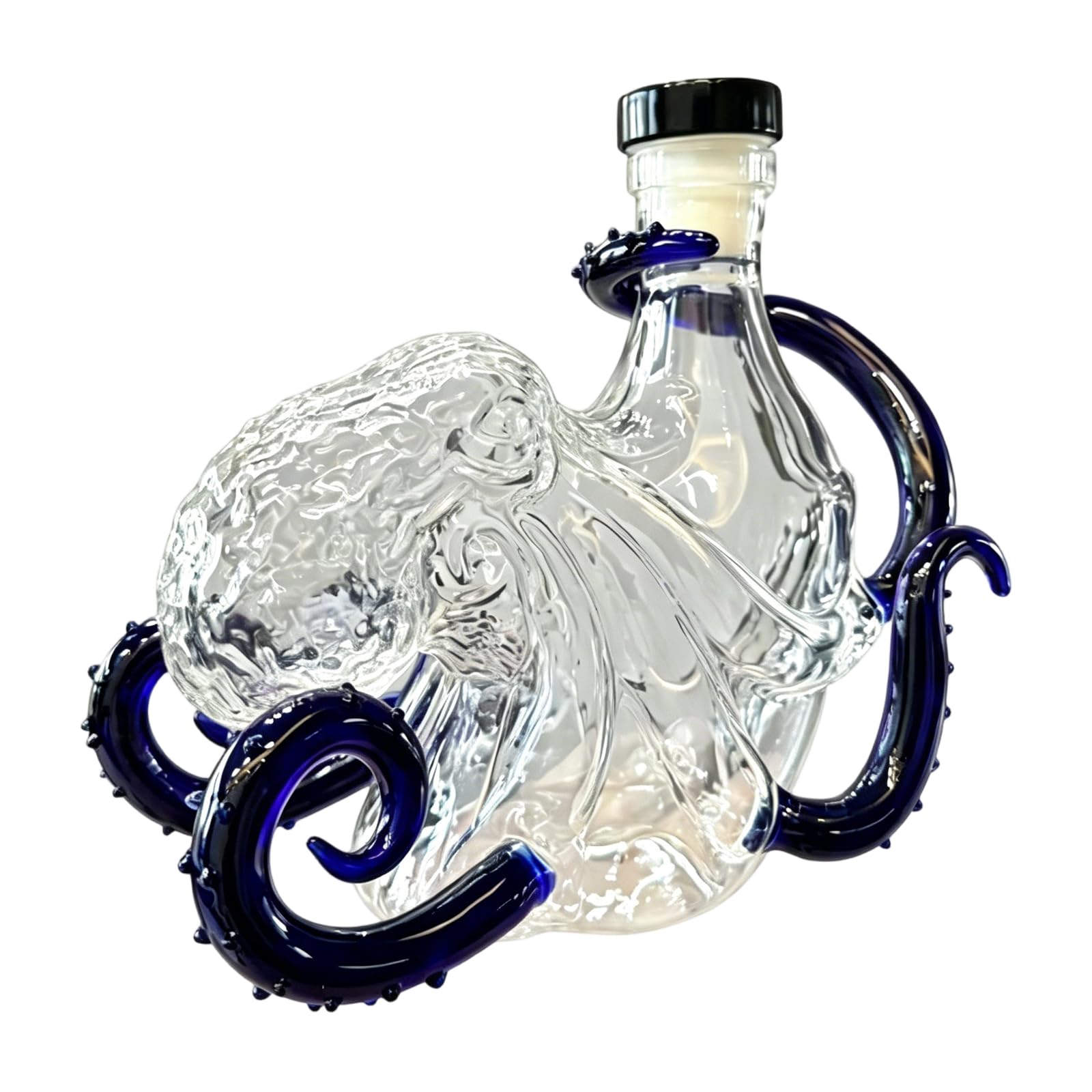 ZBIianxer Octopuses Sculpte Glass Bottle for Liquid Dispensing and Artistic Display Transparents Color Artistic Scent Bottle