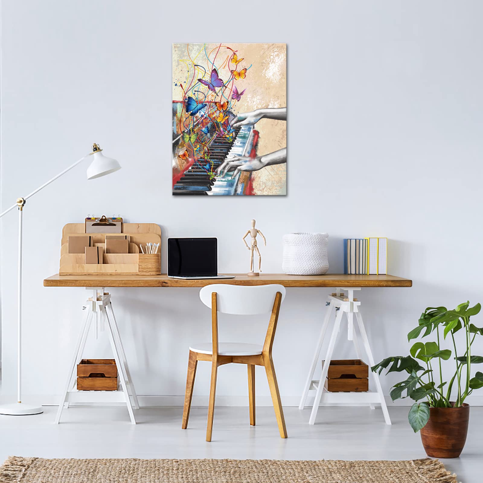 Amazon.co.jp: CGXLB ギター キャンバス ウォールアート 3パネル