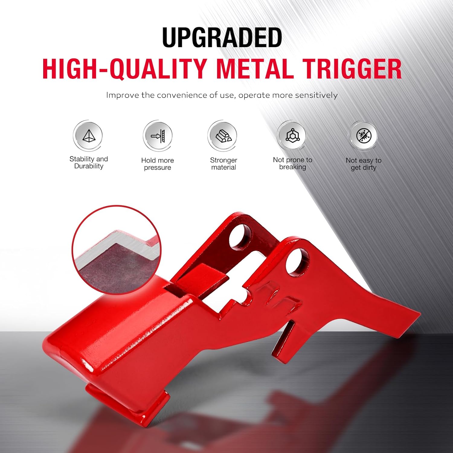 Metal Trigger Switch Assembly Compatible with Dyson V7 SV11 Vacuum Cleaner Power Button Replacement Parts，Upgraded Trigger Replacement Parts 968670-06（Long）