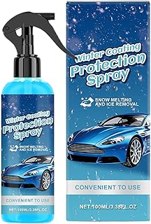 フロントガラス 用 除氷 スプレー | 100ml デフロスト リキッド | 自動車 フロントガラス 凍結防止 スプレー,ロードトリップ・長距離ドライブ・朝の通勤・寒冷天候・屋外駐車・車・トラック・ガラス用