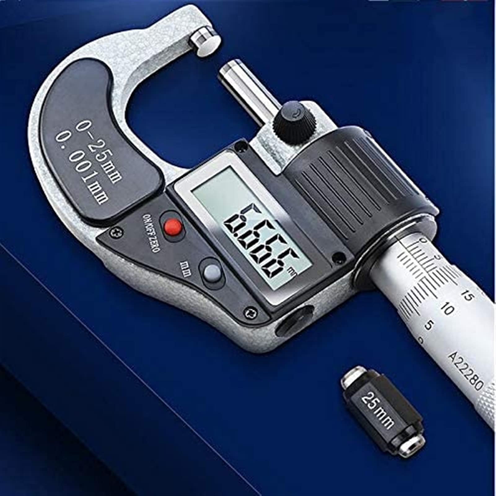 Mikrometry zewnętrzne 0-25mm Elektroniczny Wyświetlacz Cyfrowy Średnica Mikometr Mikrometr Twardy Mikrometr Metryczny Metryczny Zacisk Narzędzie Pomiarowe