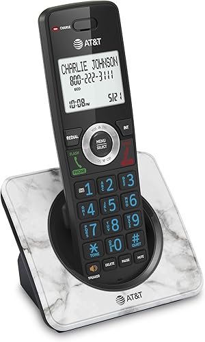 Miniatura 12 de AT&T GL2101-1M - Teléfono inalámbrico DECT 6.0 con bloqueo e identificación de llamadas, altavoz de auricular a dúplex completo, pantalla