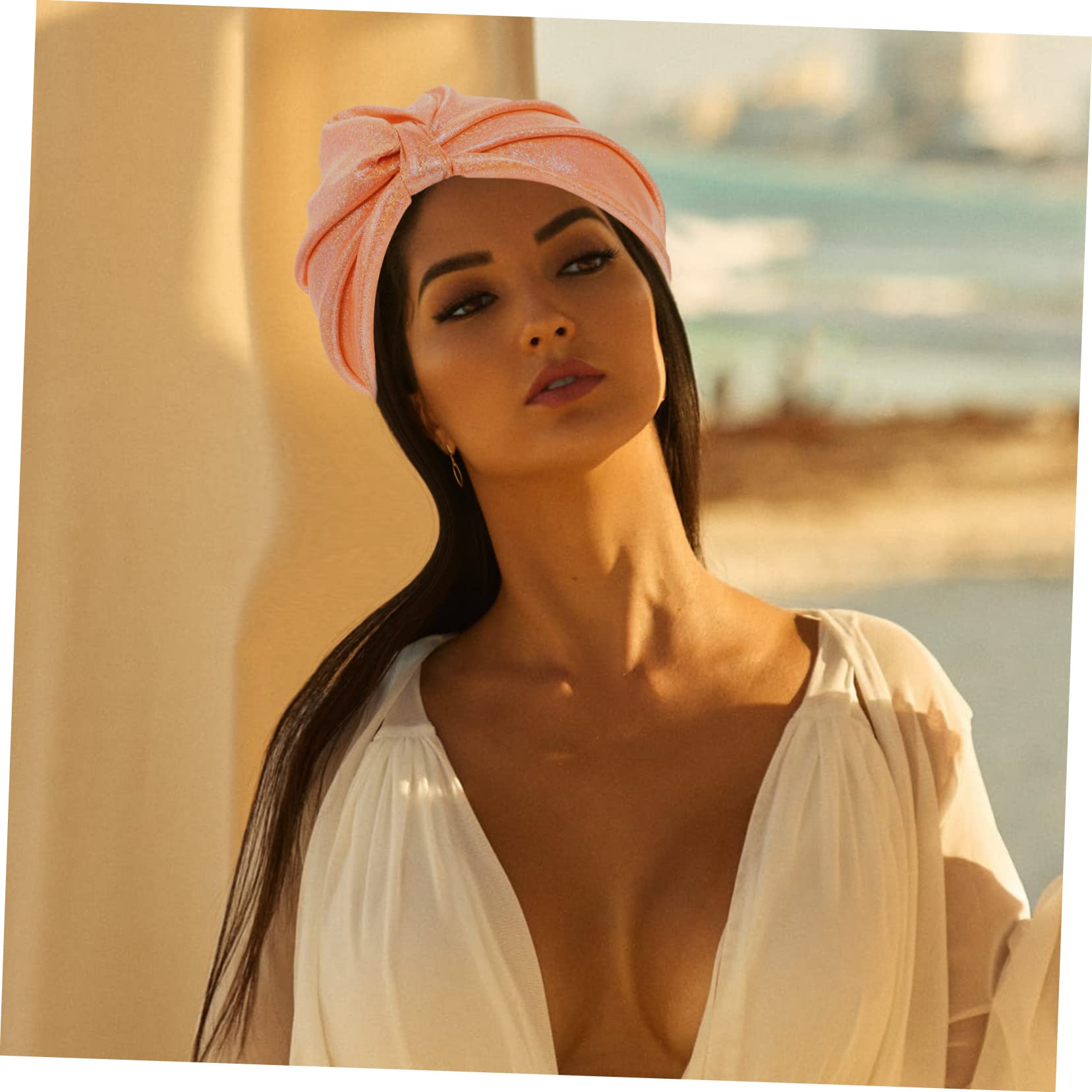 FRCOLOR 5St Schwimmhaube große Badekappe Kopftuch für Frauen Swim Cap Women badehauben Badekappen für Damen für Damen wasserdichte Elastizität Haarkappe Badetuch Mann