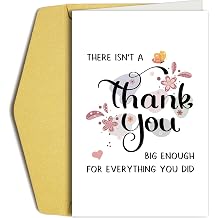 Funny Thank You Card for Him Her, Humor Appreciation Card for Men Women, Sweet Thank You Card for Teacher Nurse Colleague