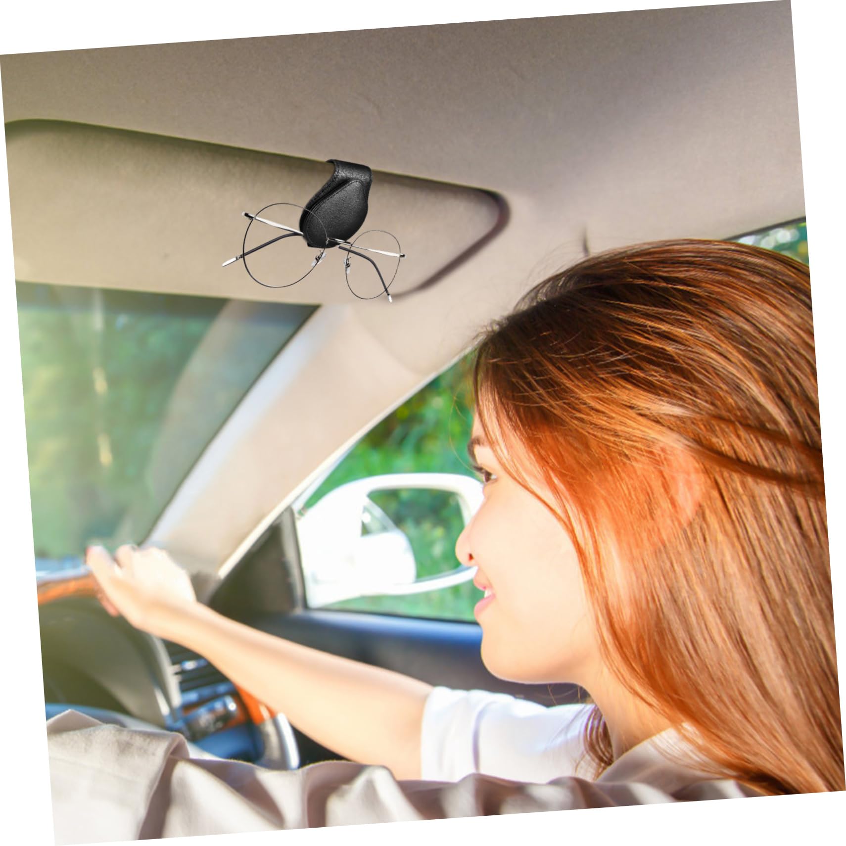 GLEAVI 4piezas Soporte para Gafas De Sol y Lentes Clip Magnético para Visera De Coche Accesorio Interior Resistente y Compacto para Mantener Gafas Seguras y Accesibles La Conducción