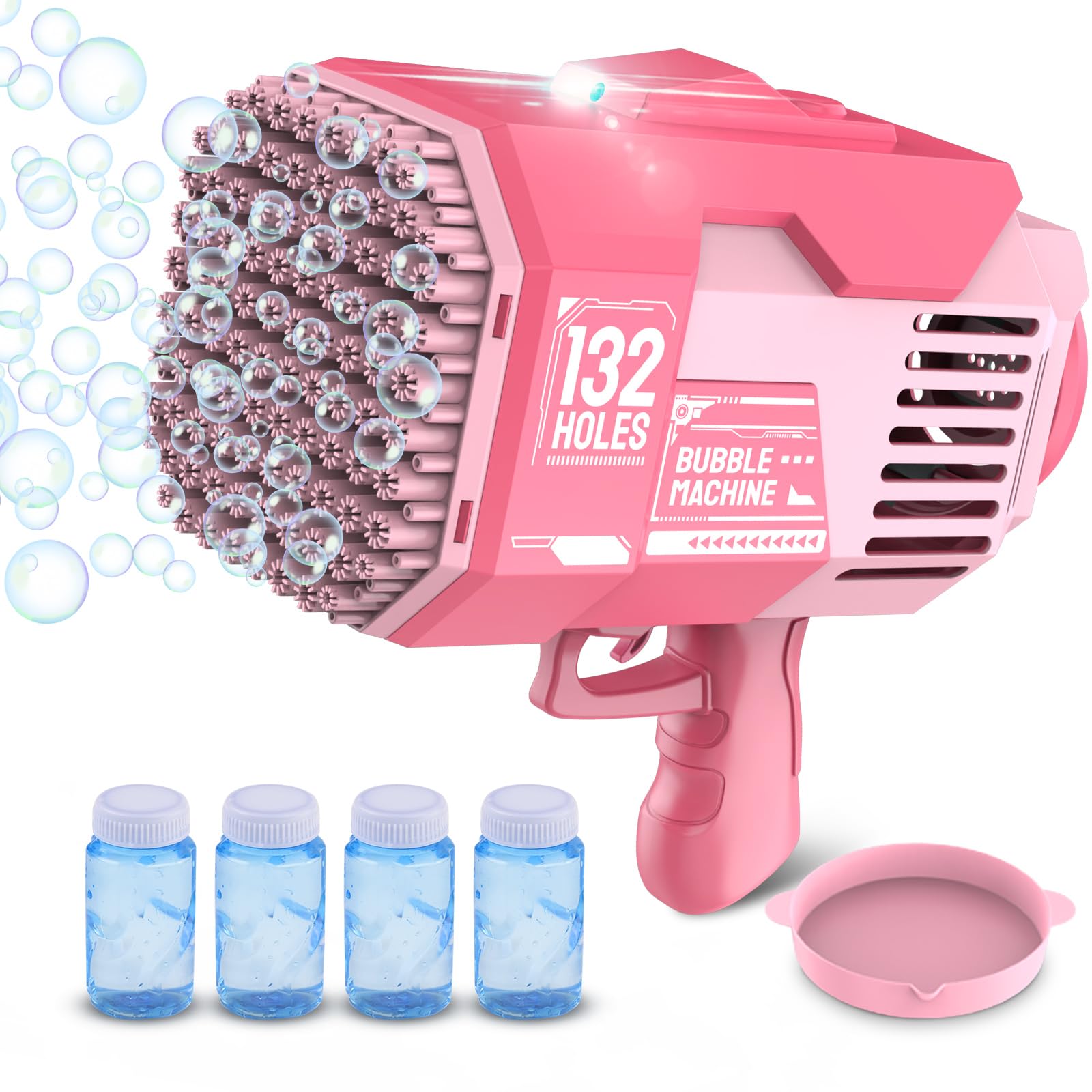 Bubble Maker Machine (132 Holes Pink)