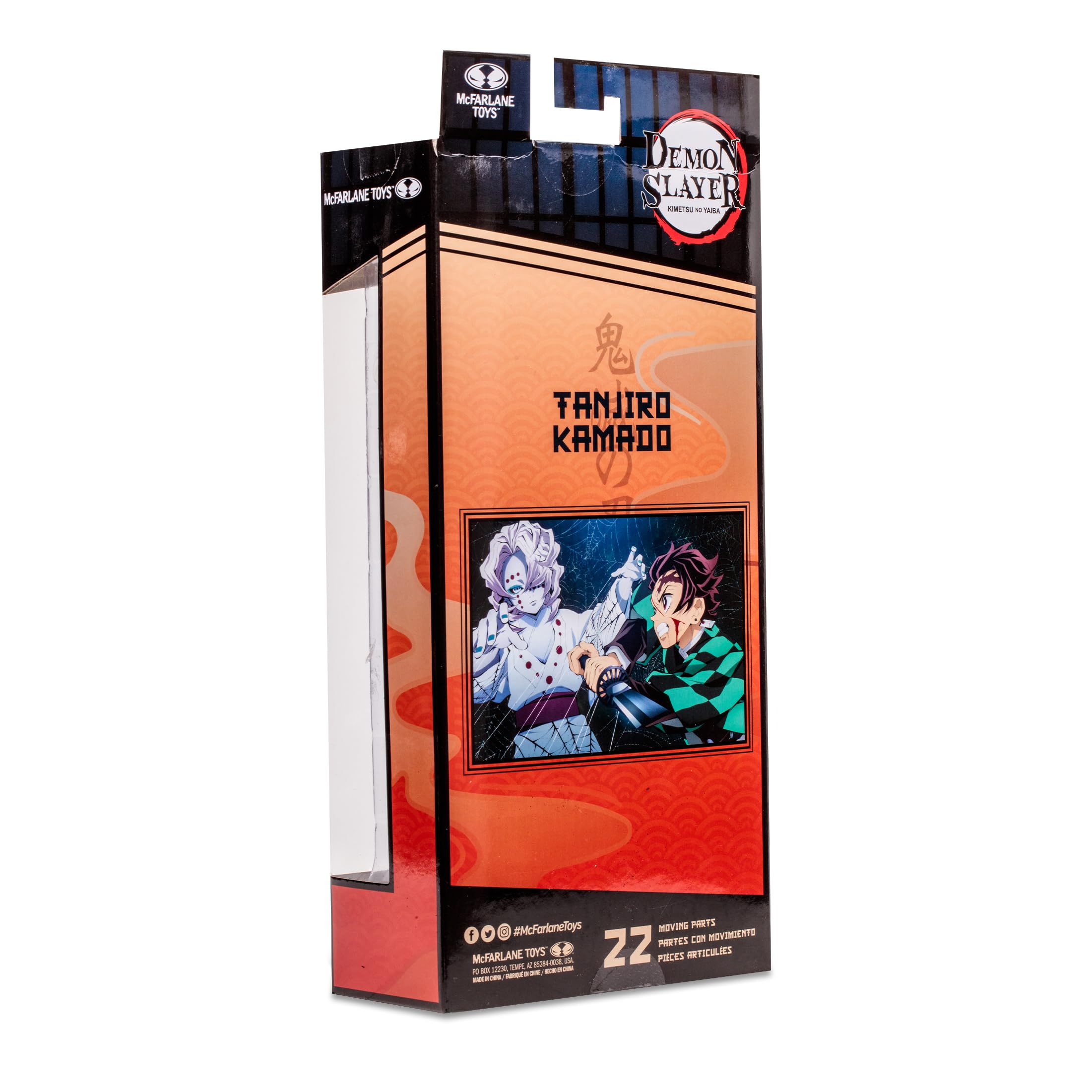 Lansay McFarlane Toys - Demon Slayer - Tanjiro Kamado - Figurka kolekcjonerska i akcesoria - Postacie z mangi - Od 12 lat