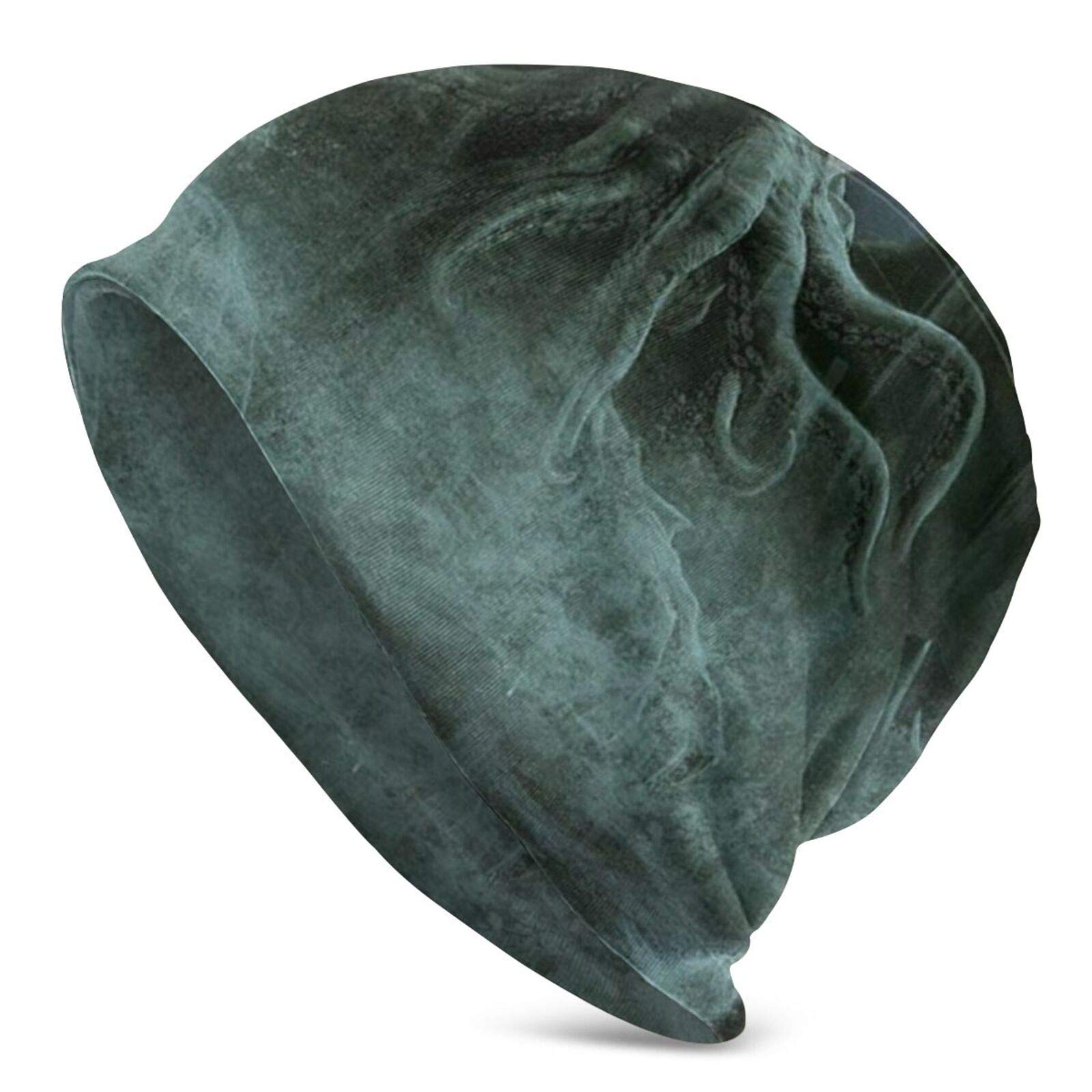 Unisex Beanie Caps Cthulhu Monster Fantasy Art Slouchy Winter Summer Knit Skull Hat Ski Hat Snapback for Women Men Black