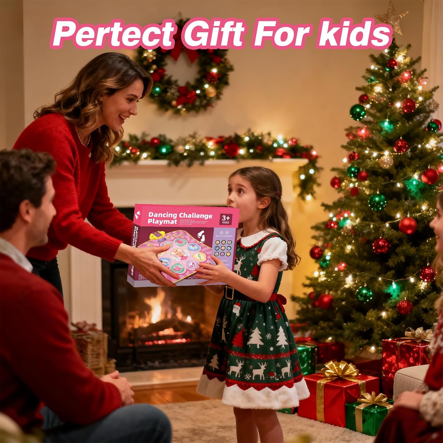 Dance Mat Toys for Kids, Princess Toys for Electronic Dance Pad with 3 Game Modes, Built-in Music, Touch Sensitive Kids Musical Mat, Christmas & Birthday Gift for Girls 3-13 - Image 6