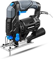 Vista 2 de Hammerhead Sierra Caladora de 4.8 Amperios de 3/4 Pulgadas con 2 Hojas de Corte de Madera, Velocidad Variable y Función Orbital - HAJS048