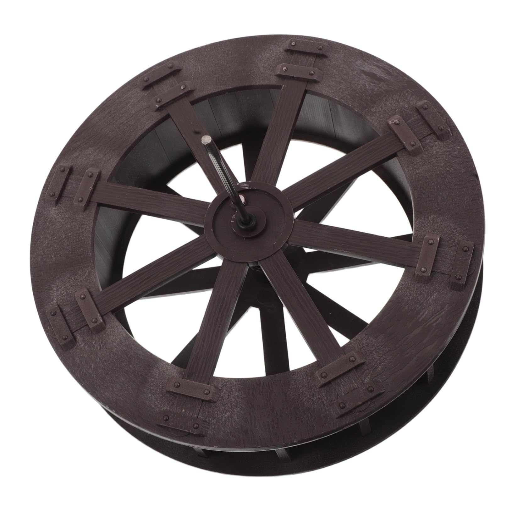 Roue de Fontaine à Eau de Table Rotative Facile à Assembler Accessoire en Plastique et Acier Inoxydable Décor Naturel et Élégant pour Bureaux et Salons