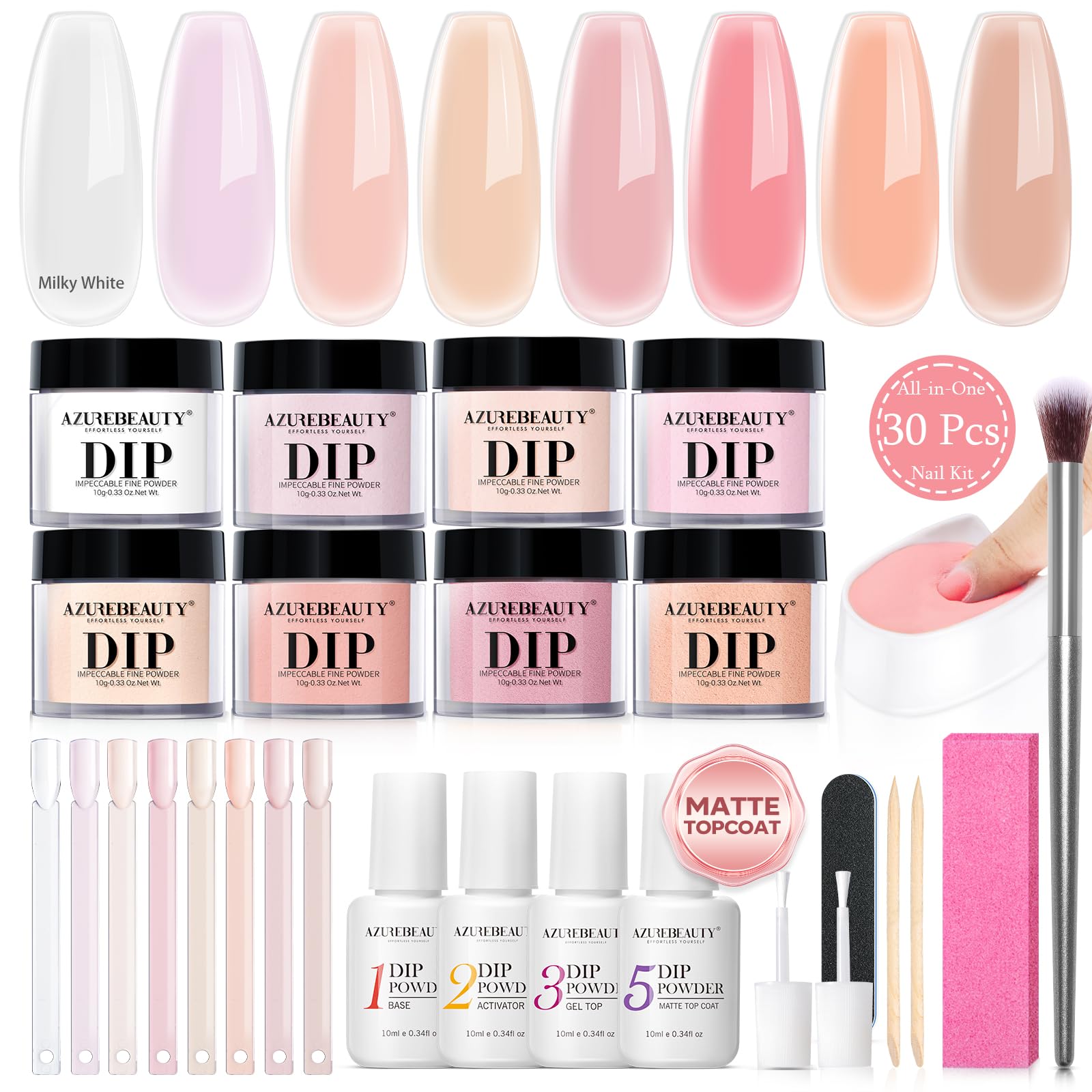 AZUREBEAUTY Dip Powder Nail Kit