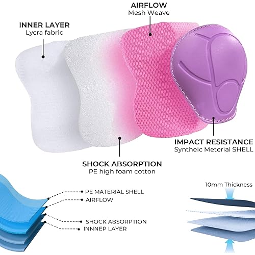 Miniatura 7 de Juego de casco de bicicleta para niños, rodilleras para patineta, coderas, muñequeras ajustables para niñas y niños, equipo de protección para