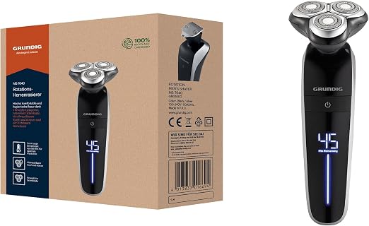 GRUNDIG MS 7640 Rotationsrasierer Schwarz Amazon de Drogerie 