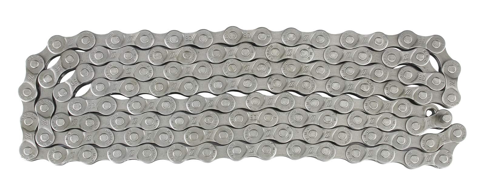 K M C Z8.3 6, 7, 8 Speed Multi Speed Bicycle Chain Silver/Gray, 1/2 x 3/32 - Inch, 108 Links NO Retail Packaging