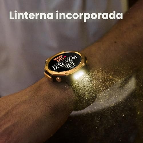 Miniatura 5 de Amazfit T-Rex 3 Pro - Reloj inteligente para exteriores con pantalla AMOLED de zafiro de 1.890 in, bisel Ti, GPS de doble banda, mapas sin conexión,